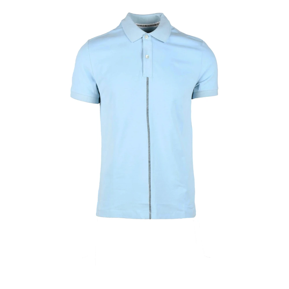 Bikkembergs Katoen Elastaan Polo Shirt White Heren