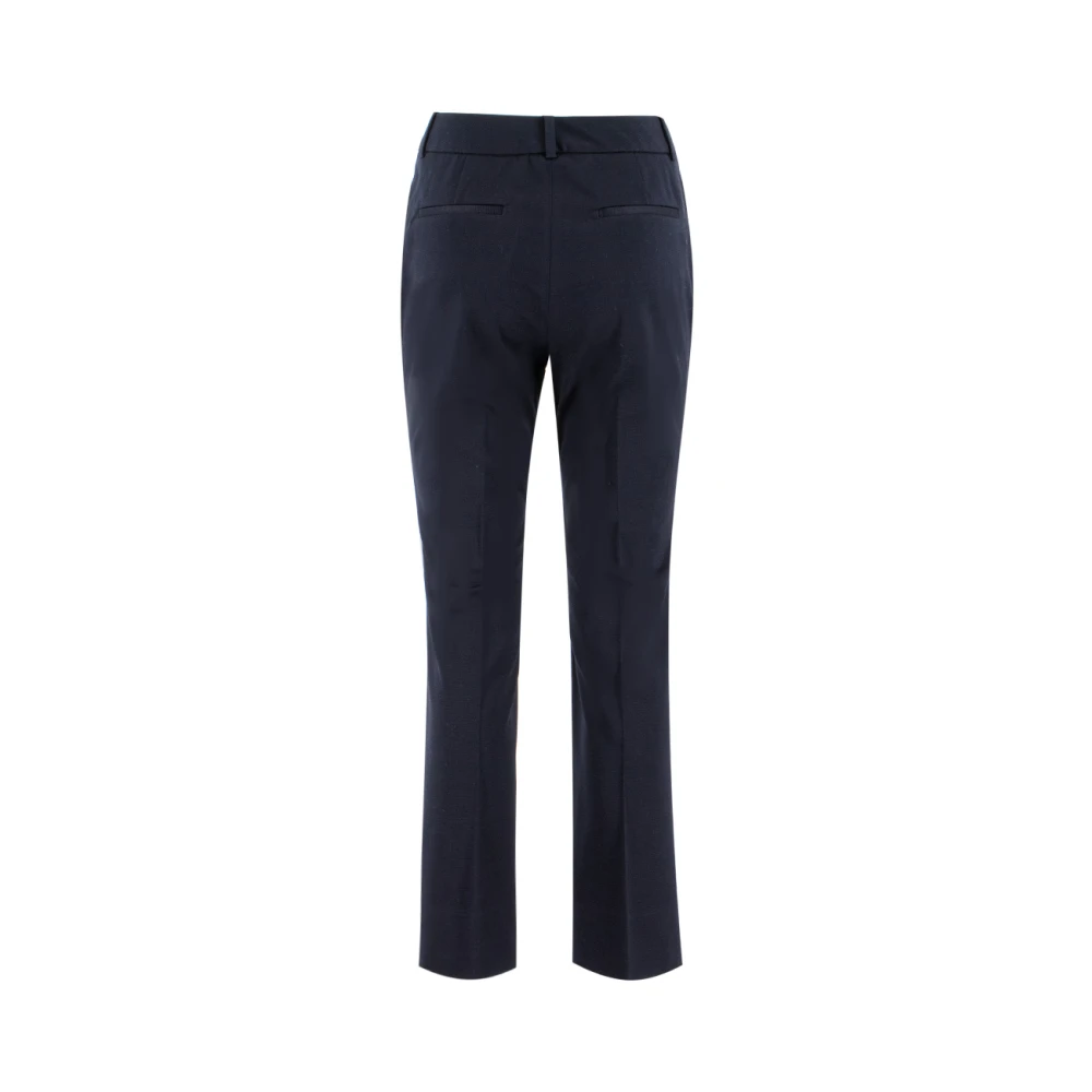 PESERICO Wide Trousers Blue Dames