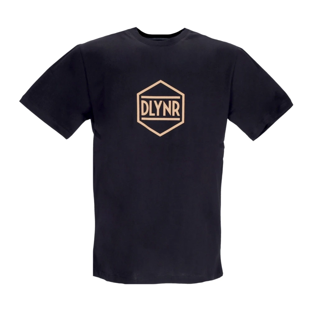Dolly Noire Logo Tee Zwart Khaki Korte Mouw Black Heren
