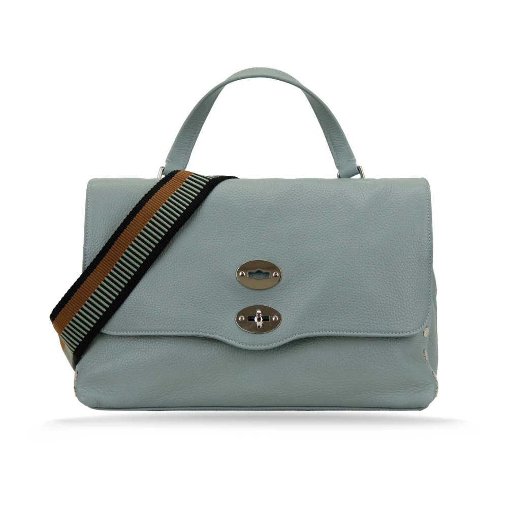 Zanellato Dames Schoudertas met Zilveren Details Green Dames