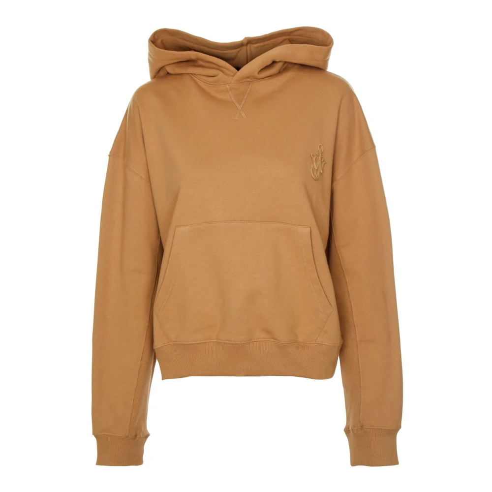 JW Anderson Anker Logo Hoodie Brown Dames