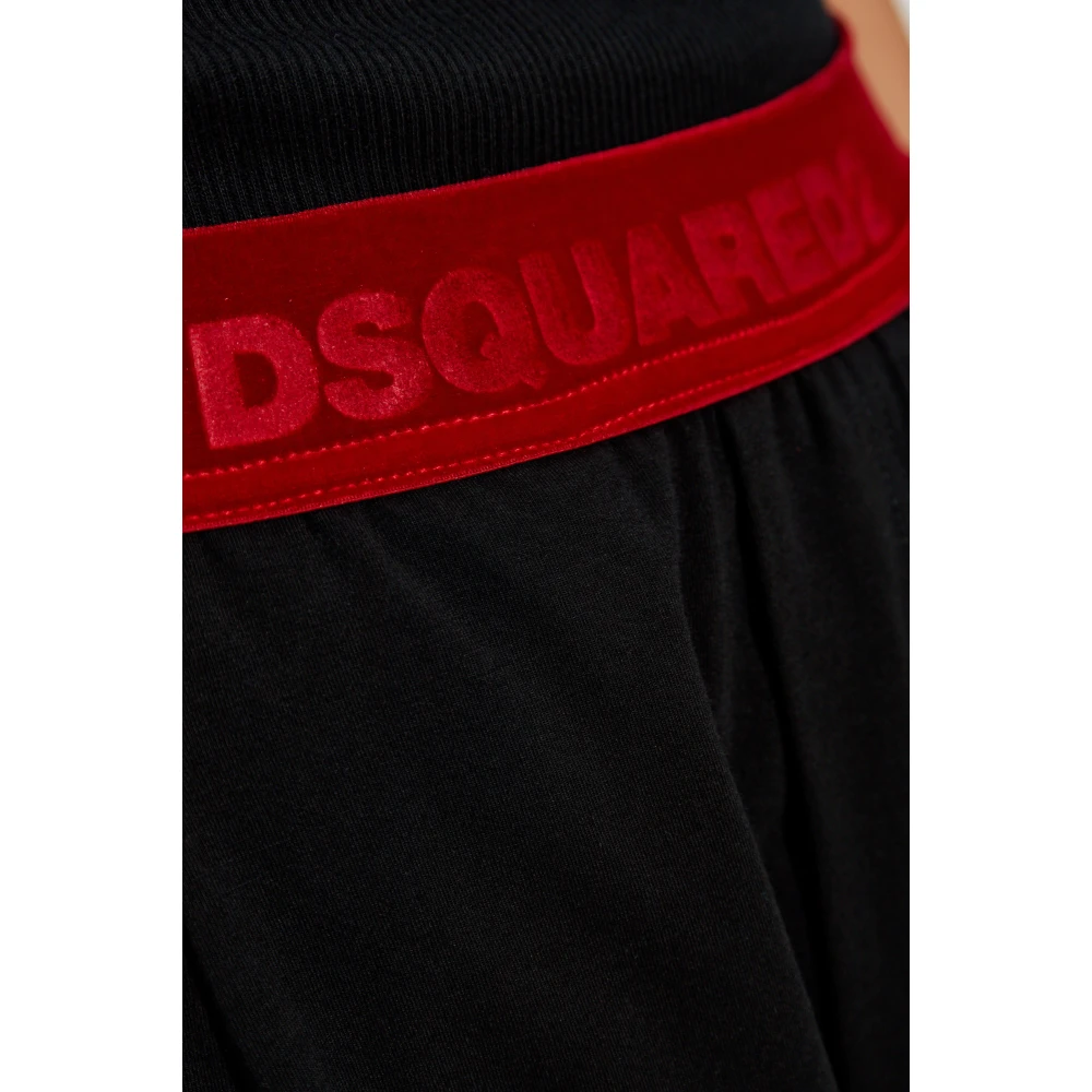 Dsquared2 Katoenen ondergoed broek Black Dames