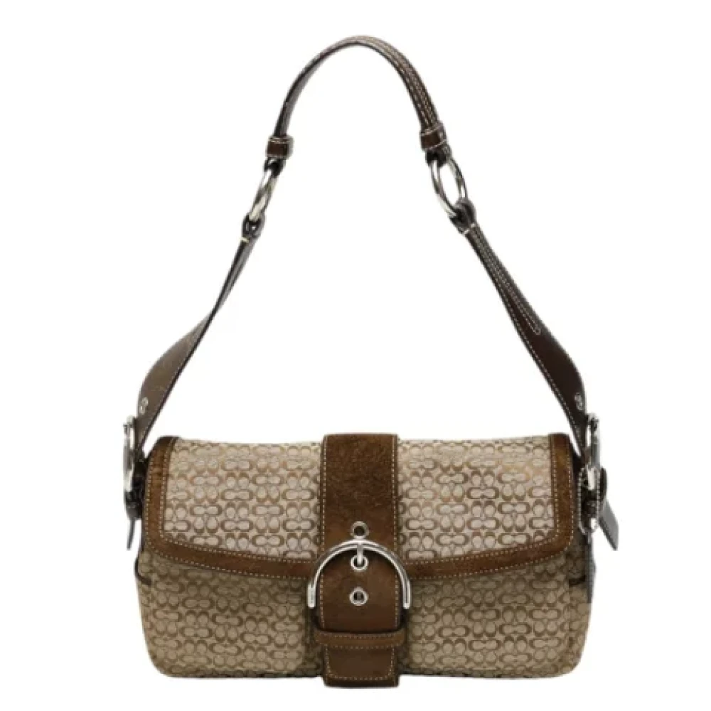 Coach Pre-owned Leather handbags Brown Dames