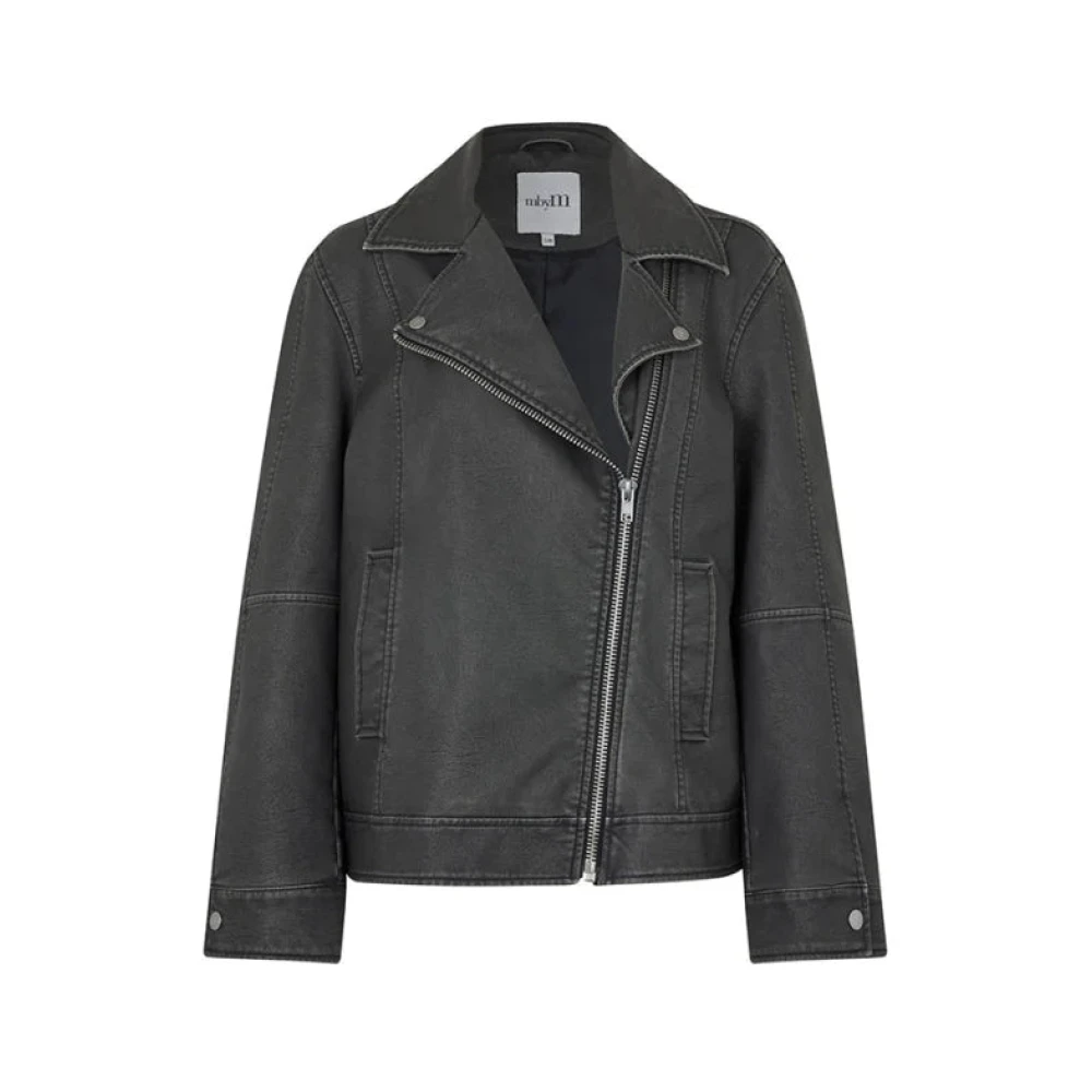 MbyM Zwarte Bikerjack Black Dames