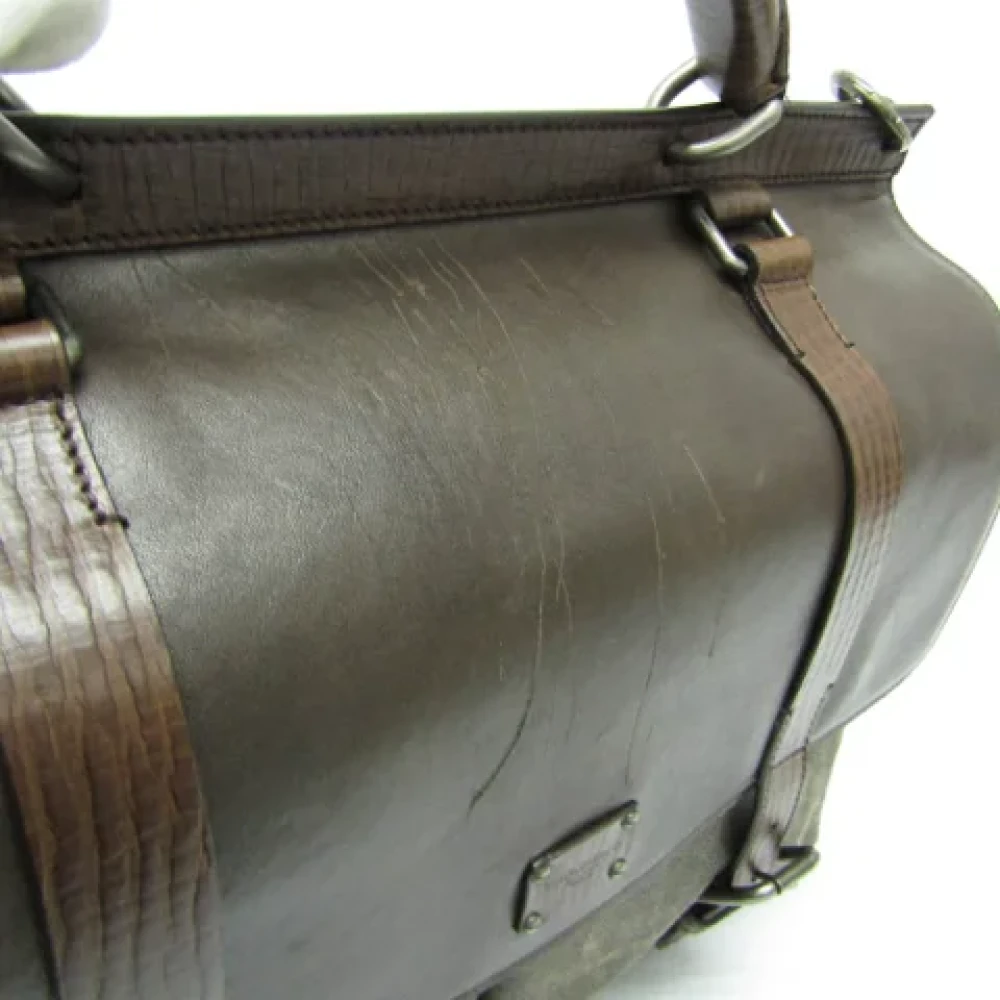 Dolce & Gabbana Pre-owned Leather handbags Brown Unisex