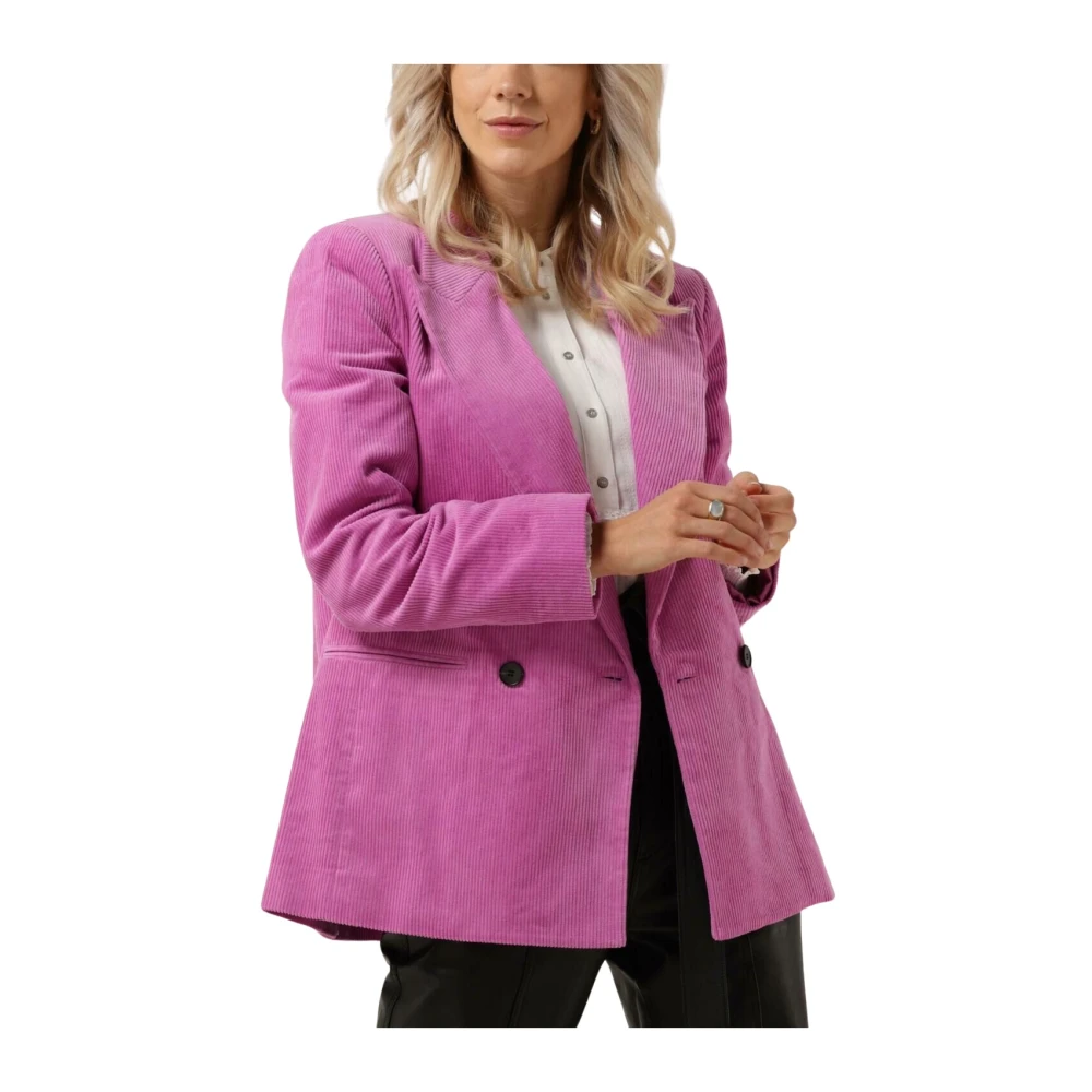 Co'Couture Oversized Corduroy Blazer Roze Pink Dames
