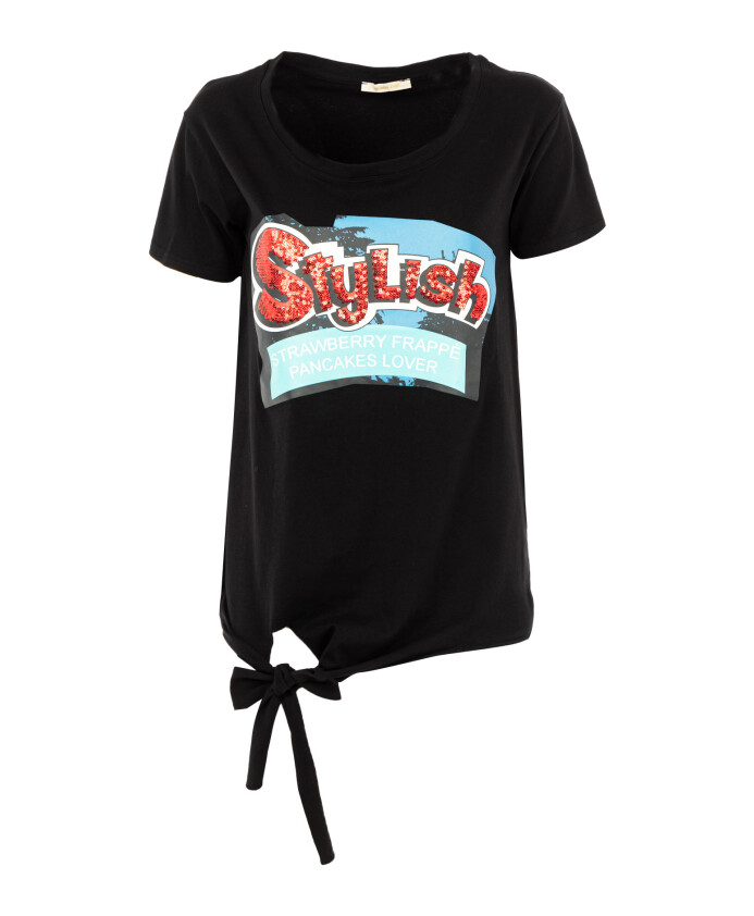 short-sleeve-printed-knot-t-shirt