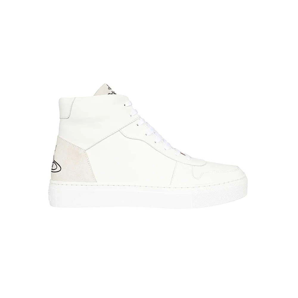 Vivienne Westwood Hoge leren sneakers Heren Schoenen Wit