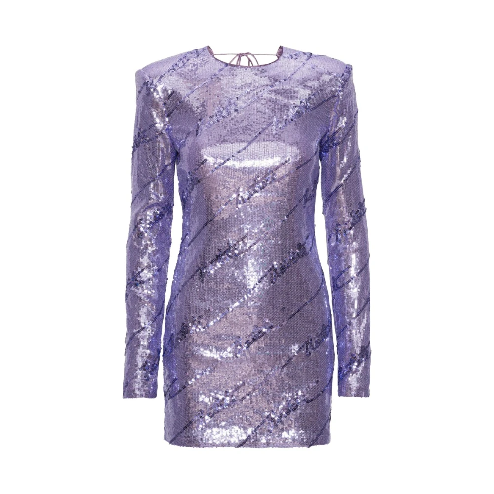 Rotate Birger Christensen Sequins Mini Jurk Purple Dames