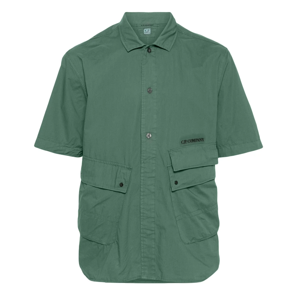 C.P. Company Short Sleeve Shirts Green Heren