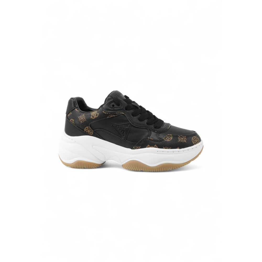 Guess Hapyy 4G Logo Running Shoe Dames Schoenen Zwart