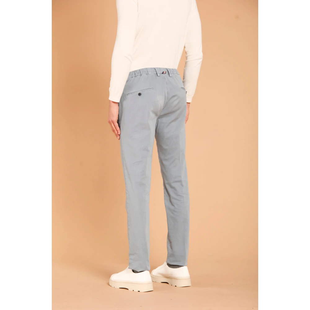 Mason's Slim Fit Azure Chino Broek Blue Heren