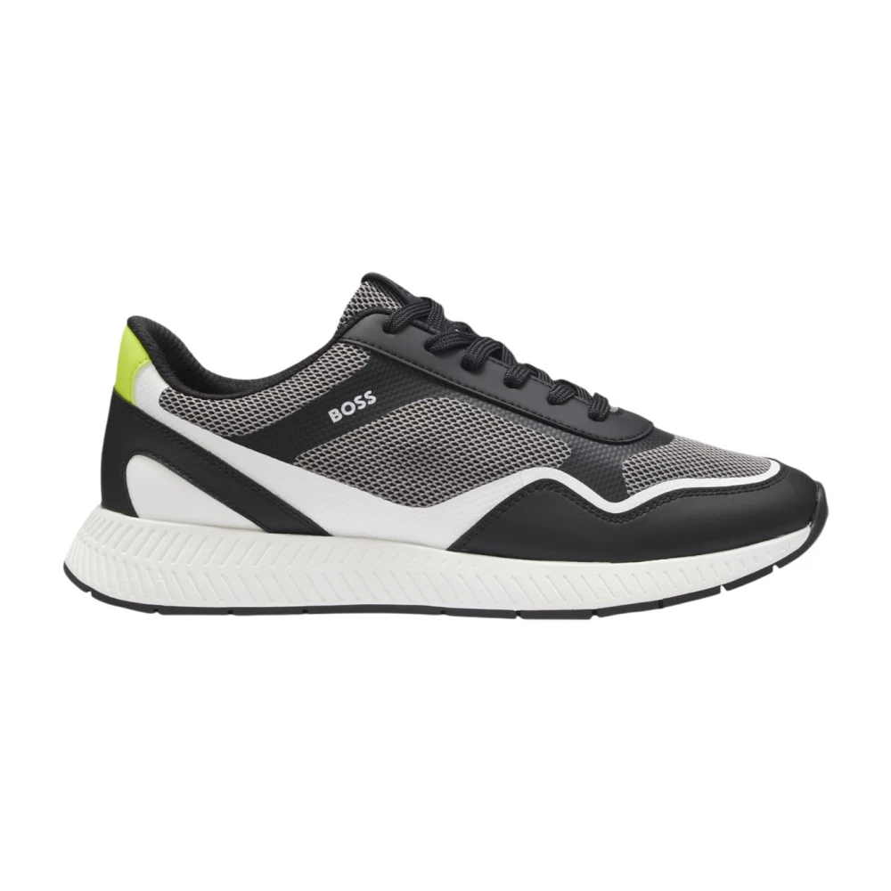 Hugo Titanium Runn methal Sneakers Heren Schoenen Grijs