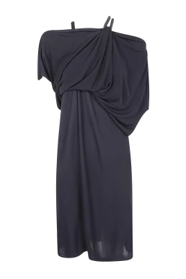 One-Shoulder Draped Dress