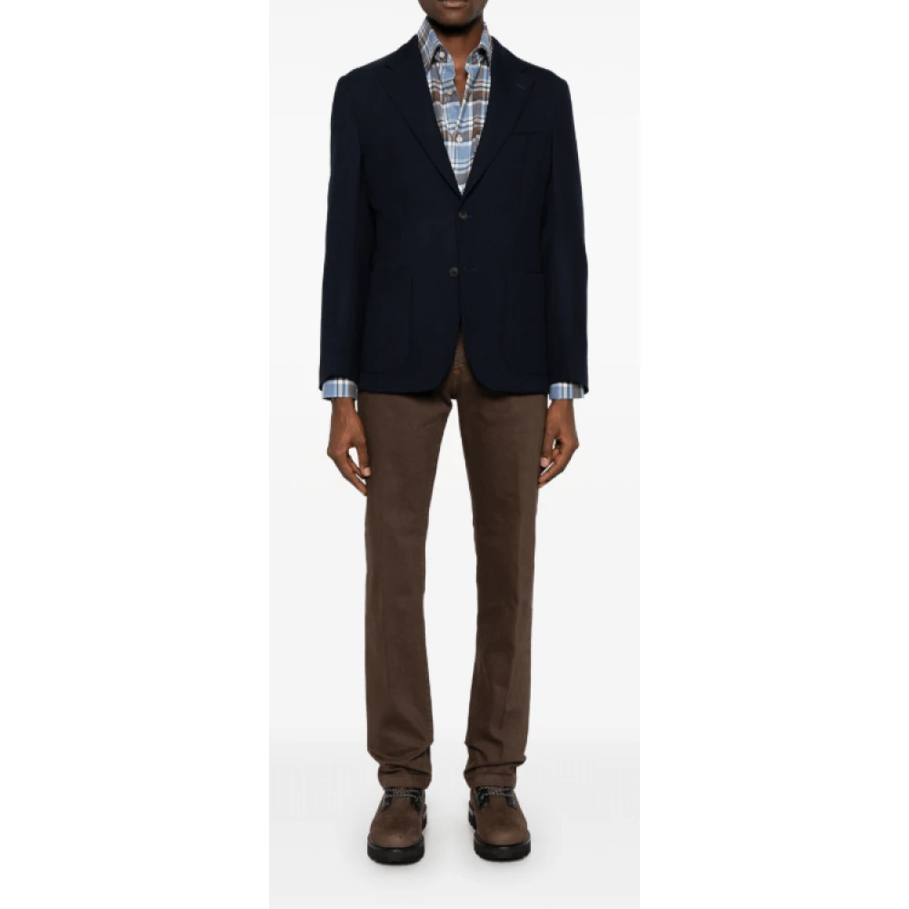 Kiton Bruine Straight-Leg Jeans Brown Heren