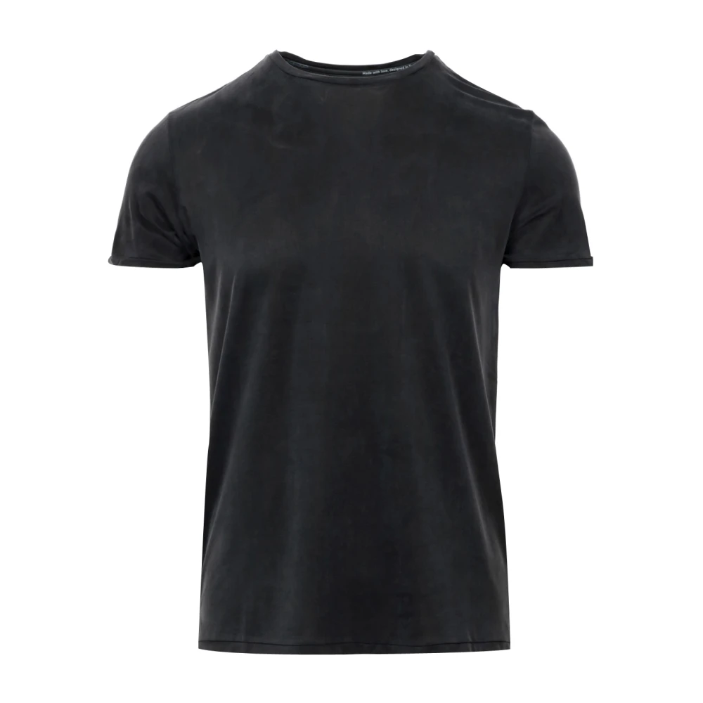 RRD Zwarte Katoenen T-shirt met Ronde Hals Black Heren