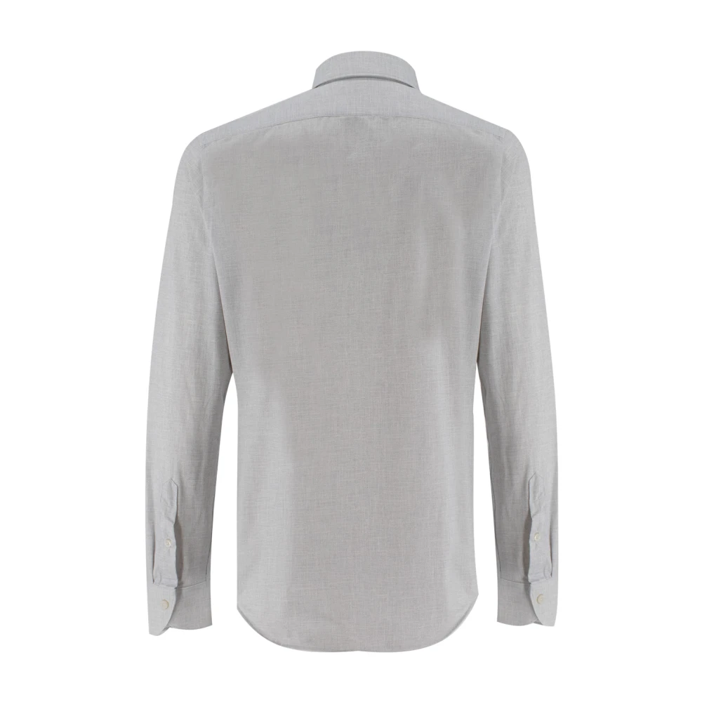 Xacus Verfijnde Franse Kraag Overhemd Gray Heren