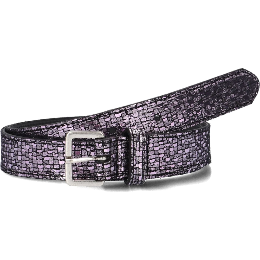 Legend Paars Leren Riem Stijlvol Trendy Purple Dames