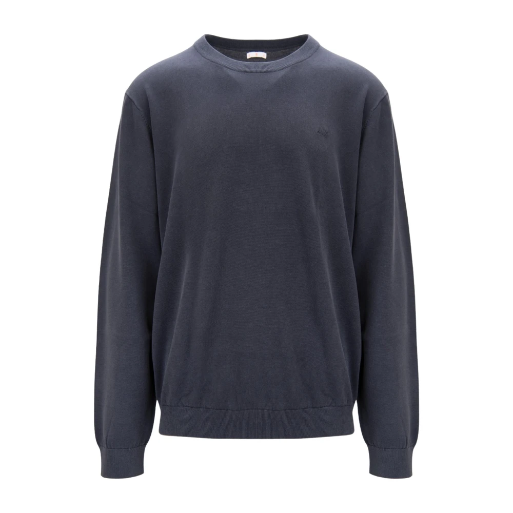 Sun68 Blue Maglia Da Infilare - Male - Sweatshirts - 2XL - Sweatshirts & Hoodies