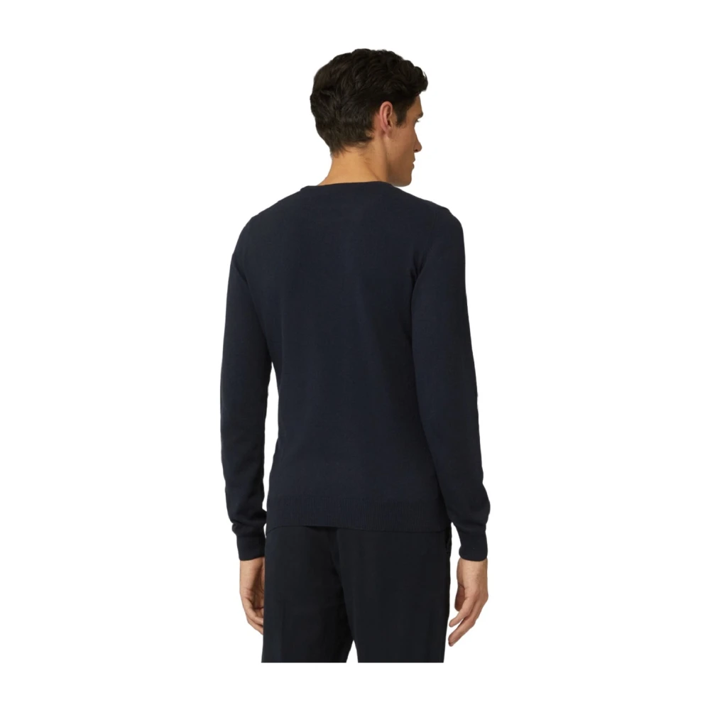 Harmont & Blaine Blauwe Trui met Diamantpatroon Blue Heren