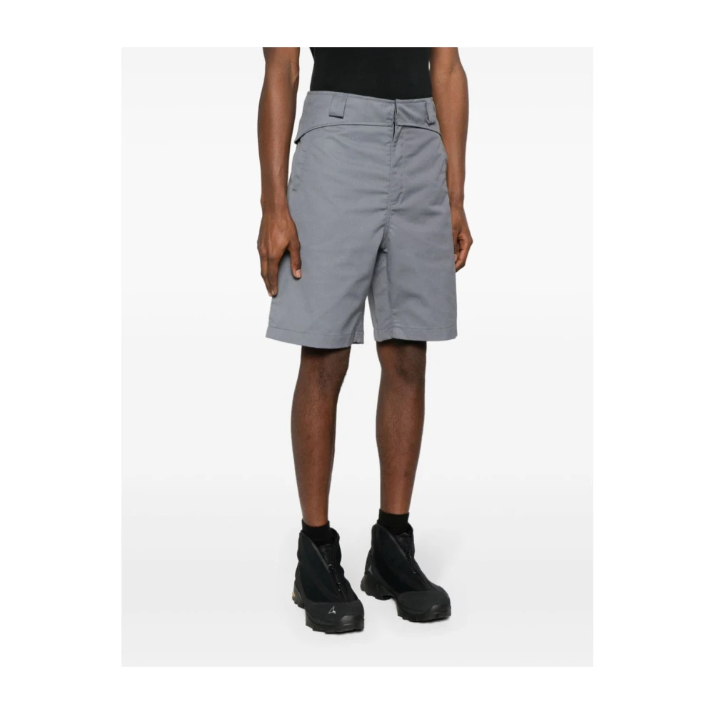 Gr10K Gevouwen Riem Shorts Gray Heren