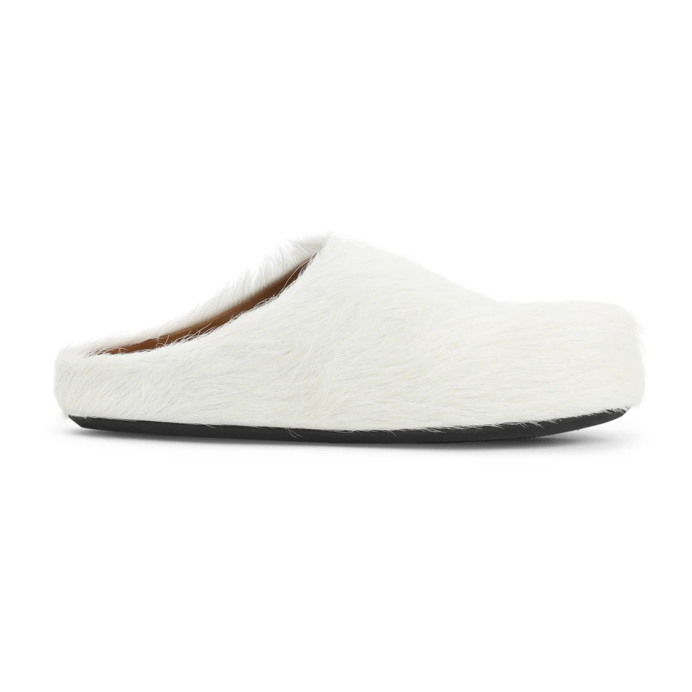 Marni Women's White Mules, 4 Uk, Fussbett Sabot
