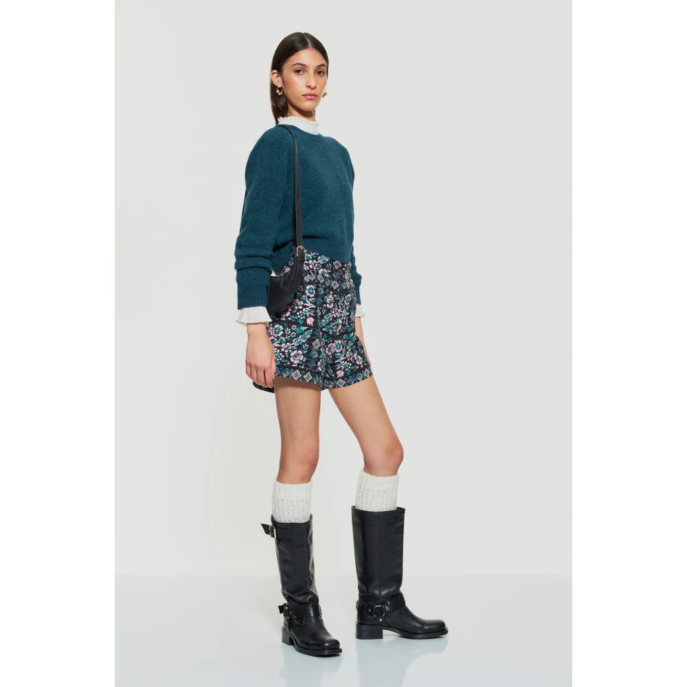 Antik batik Bloemen gequilt print shorts Multicolor Dames
