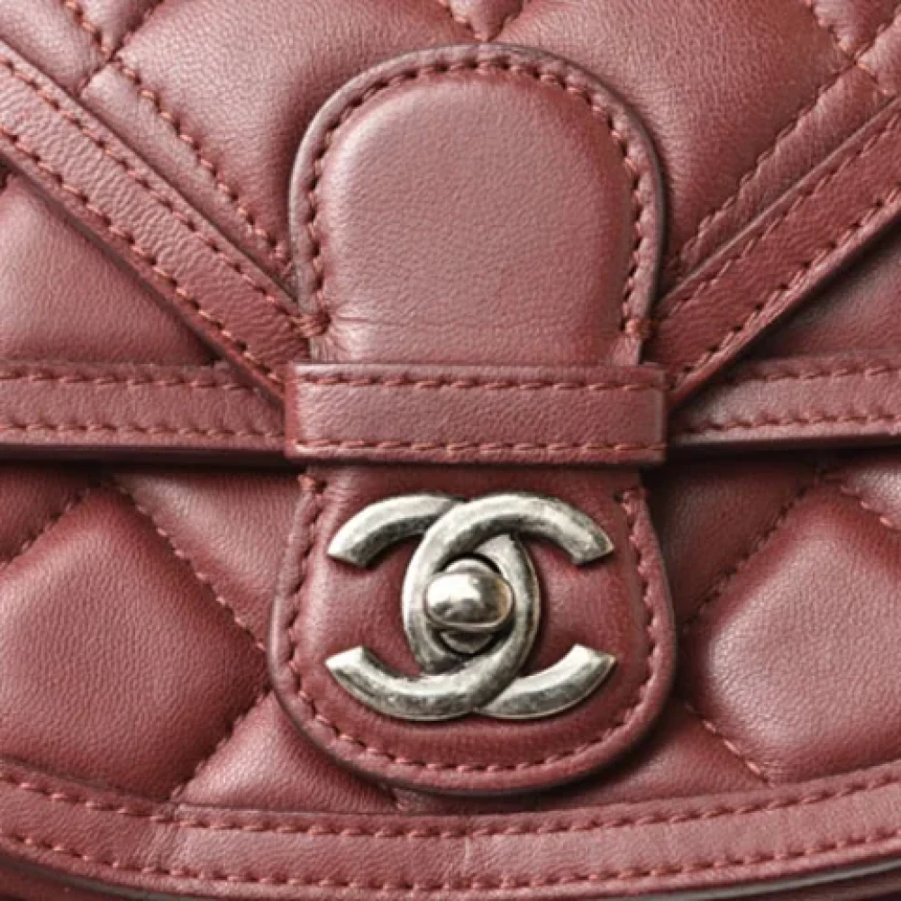 Chanel Vintage Pre-owned Fabric chanel-bags Brown Dames