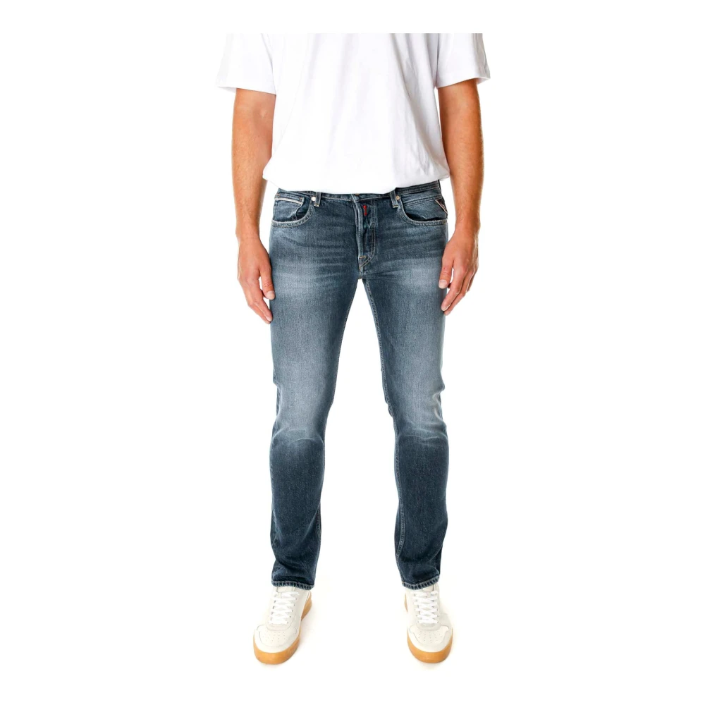 Replay Klassieke Straight Fit Jeans Blue Heren