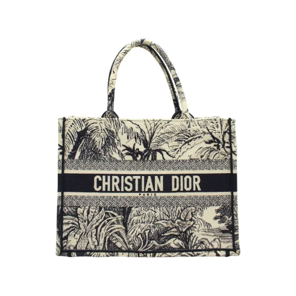 Dior Vintage Pre-owned Canvas totes White Dames