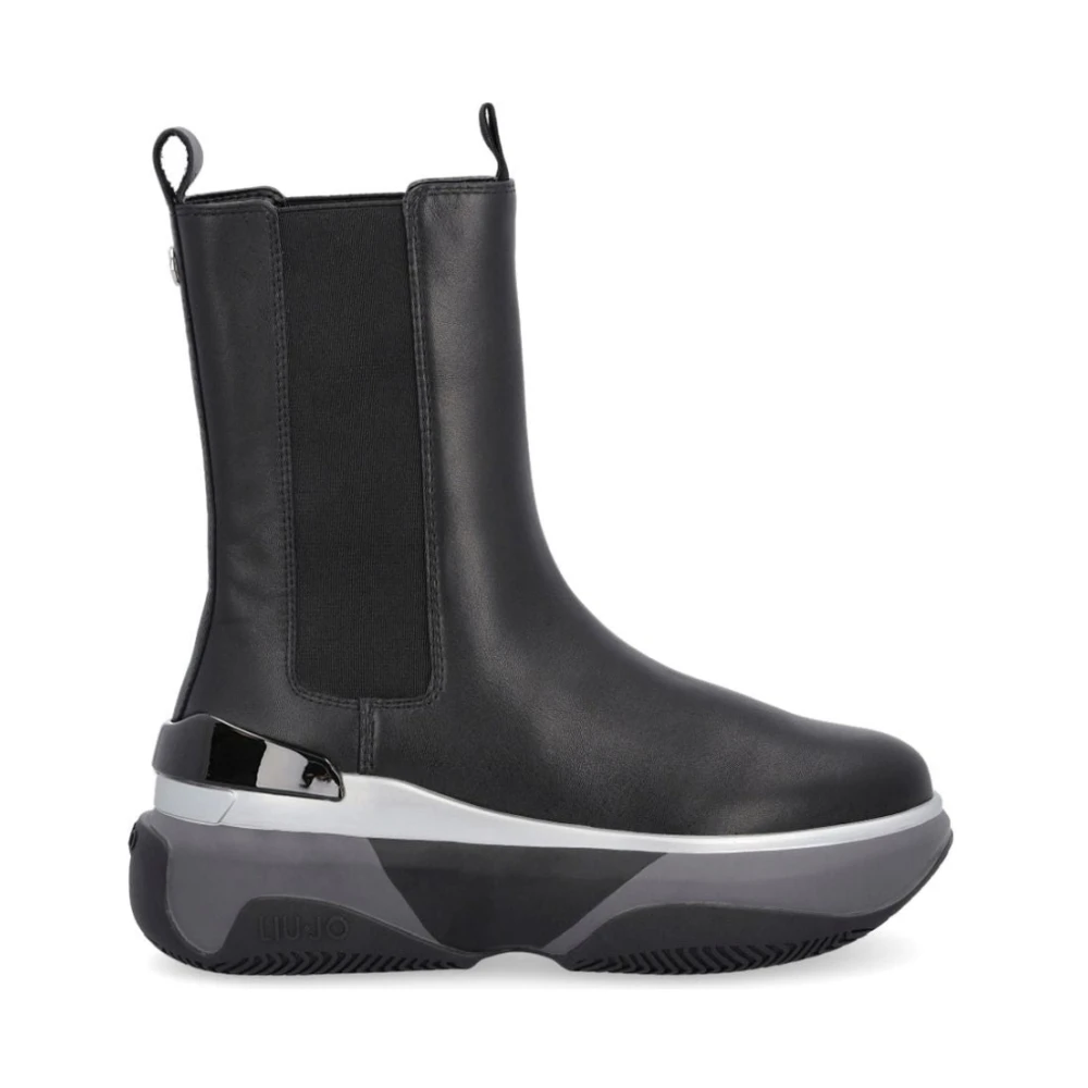 Liu Jo Women's Black Leather Chelsea Boots
