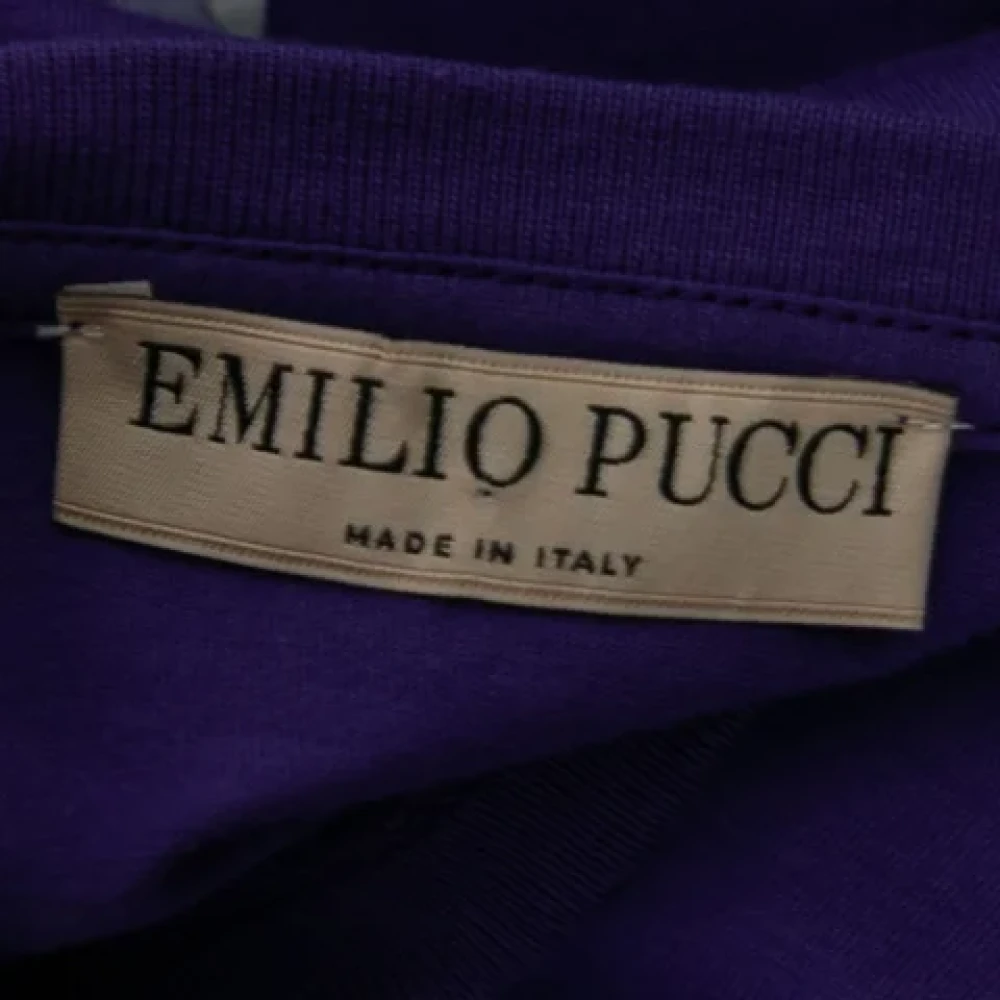 Emilio Pucci Pre-owned Cotton tops Purple Dames