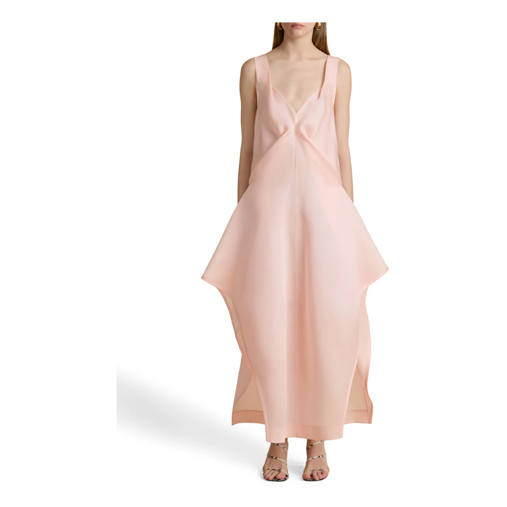 Khaite Roze Jurk met Sweetheart Neckline Pink Dames