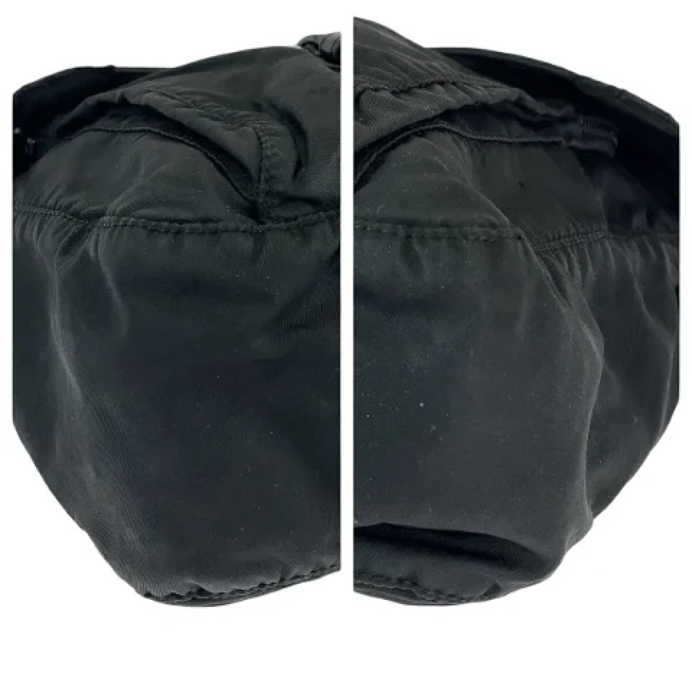 Prada Vintage Pre-owned Canvas prada-bags Black Dames