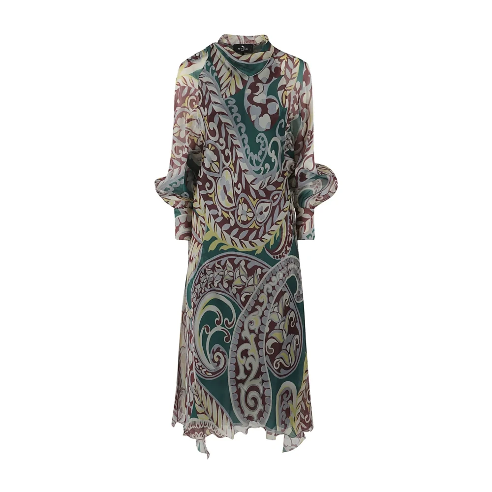 Etro Multicolor Maxi Dresses, Female, M, Maxi Dress