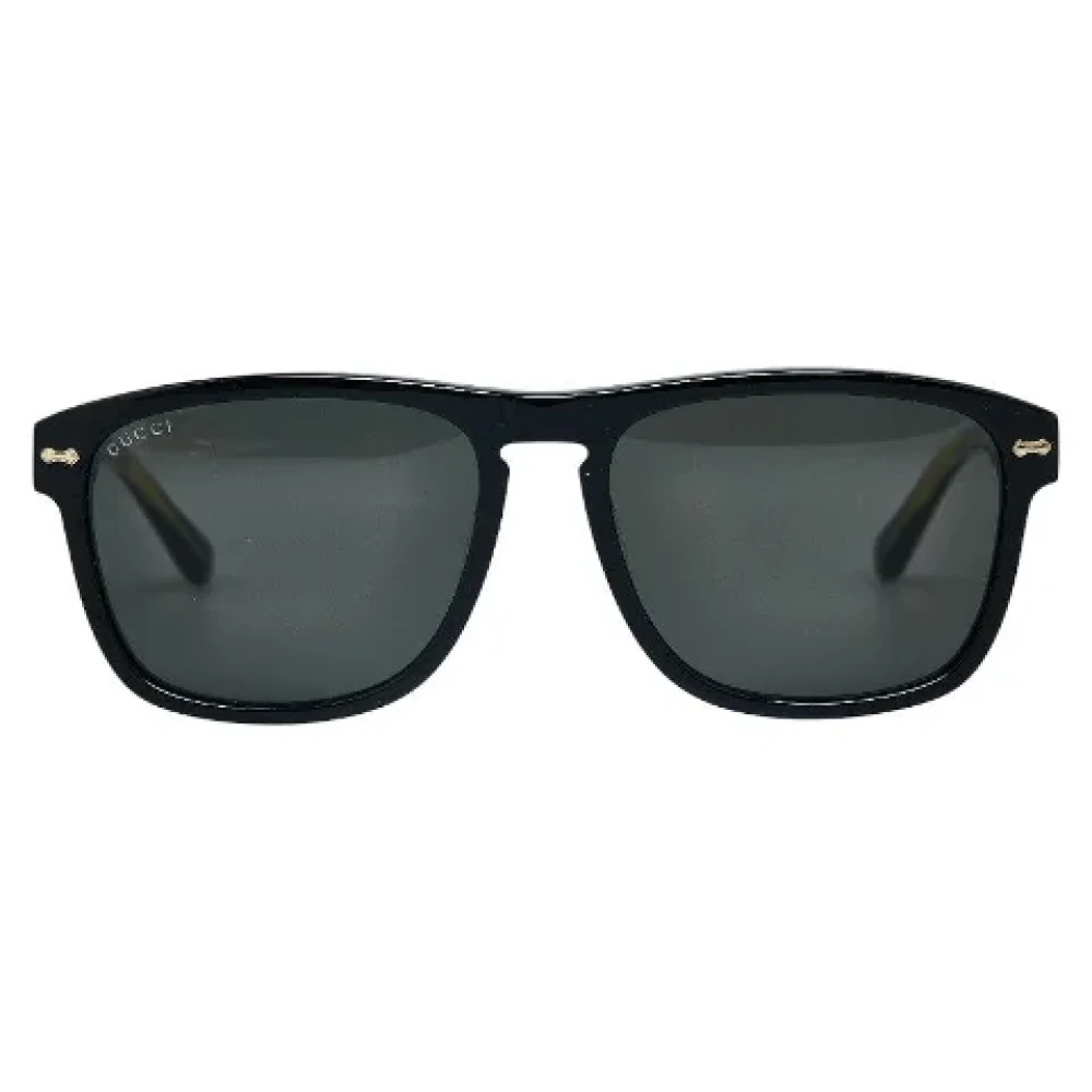 Gucci Vintage Pre-owned Plastic sunglasses Black Dames