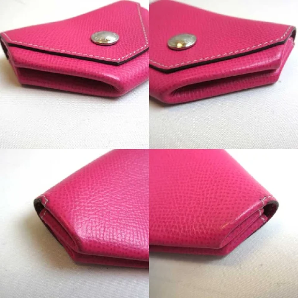 Hermès Vintage Pre-owned Leather wallets Pink Dames