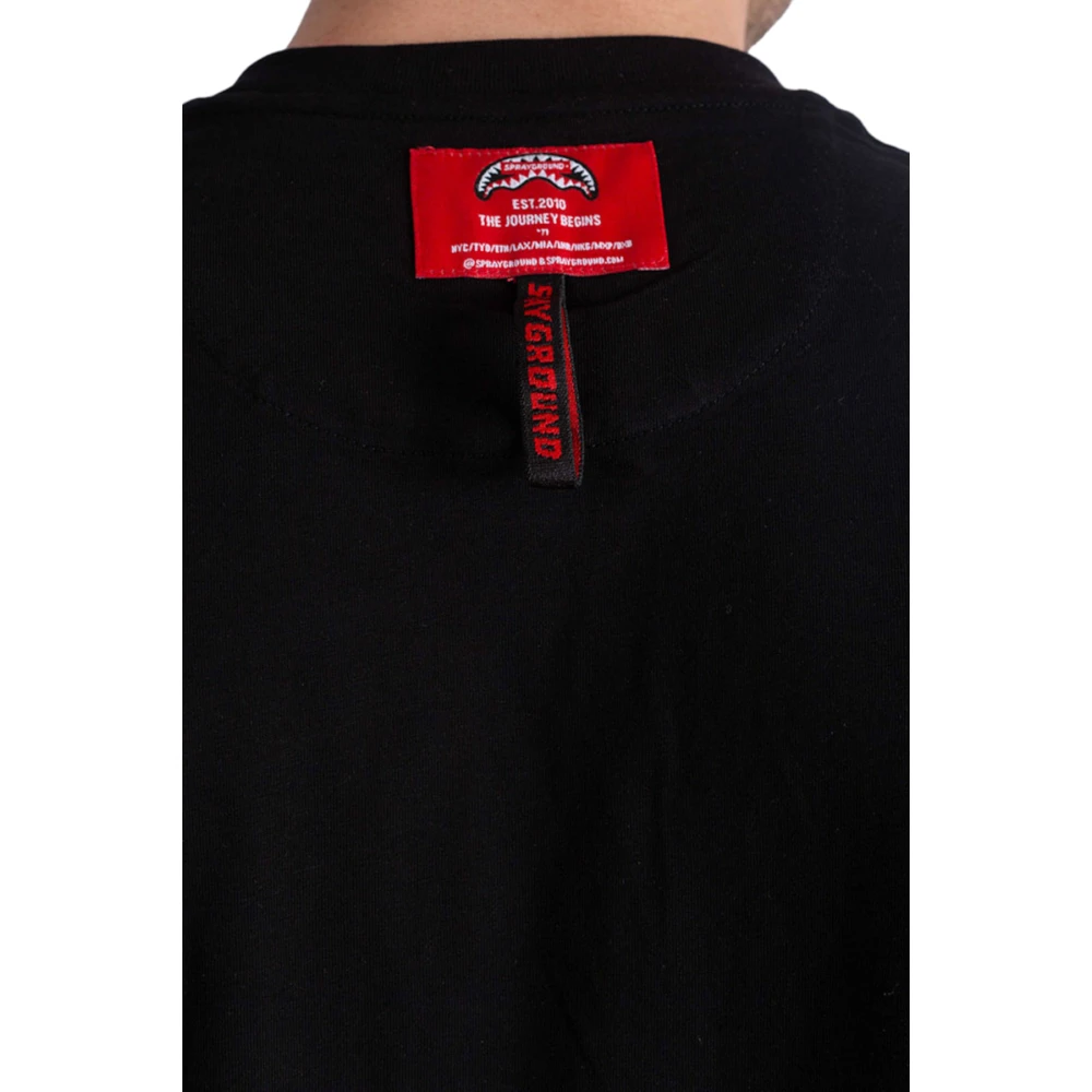 Sprayground T-Shirts Black Heren