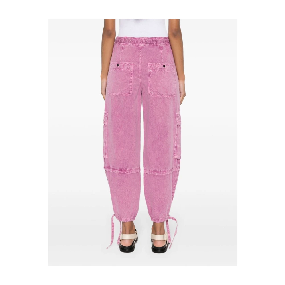 Isabel Marant Étoile Straight Trousers Pink Dames