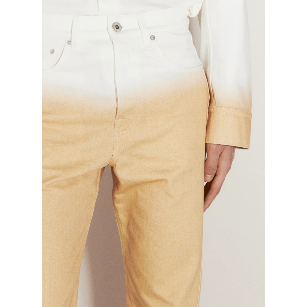 Lanvin Gradient Twisted Jeans Orange Heren