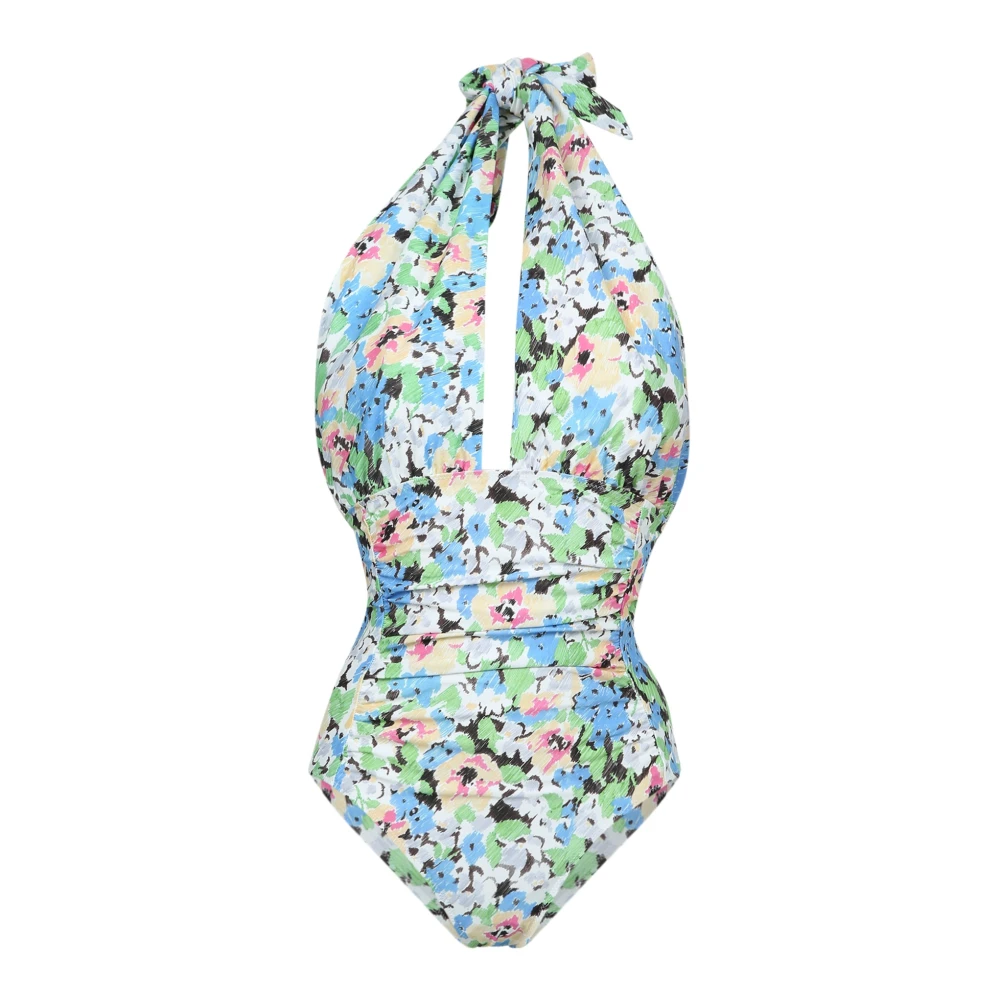 Ganni Women's Multicolor Swimsuits, S, Floral Print Swimsuit