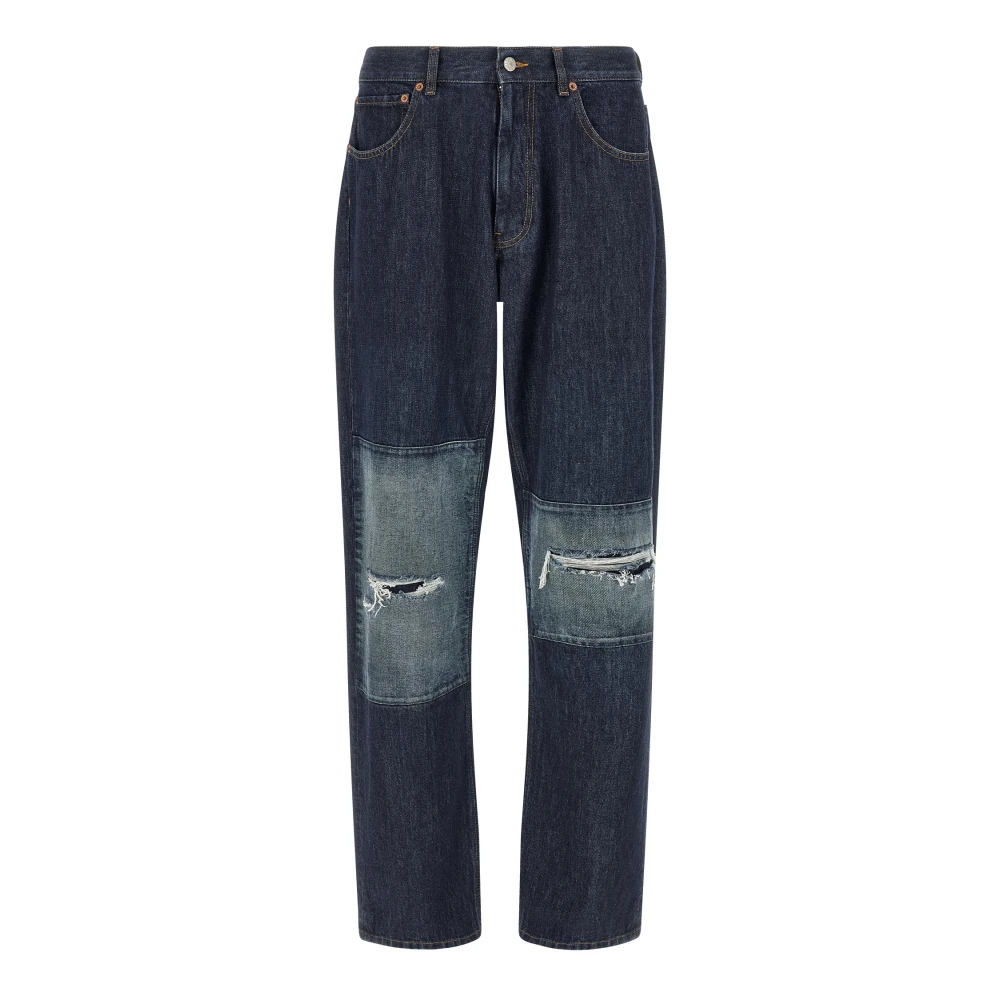 Mm6 Maison Margiela Blue Jeans - Male - Straight Fit Jeans - W30 - Jeans