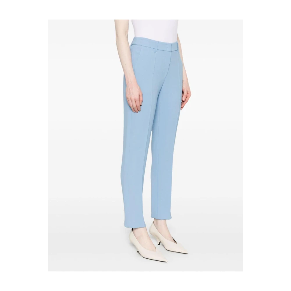 Emporio Armani Heldere Blauwe Getailleerde Broek Blue Dames