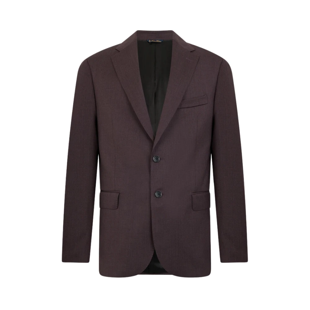 Brooks Brothers Men's Purple Virgin Wool Blazer - Blazers - L - Jackets