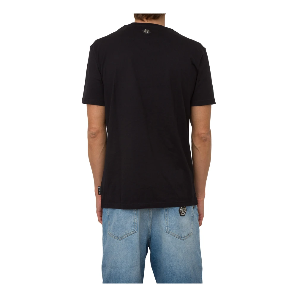 Philipp Plein Zwarte Ronde Hals T-shirt Black Heren