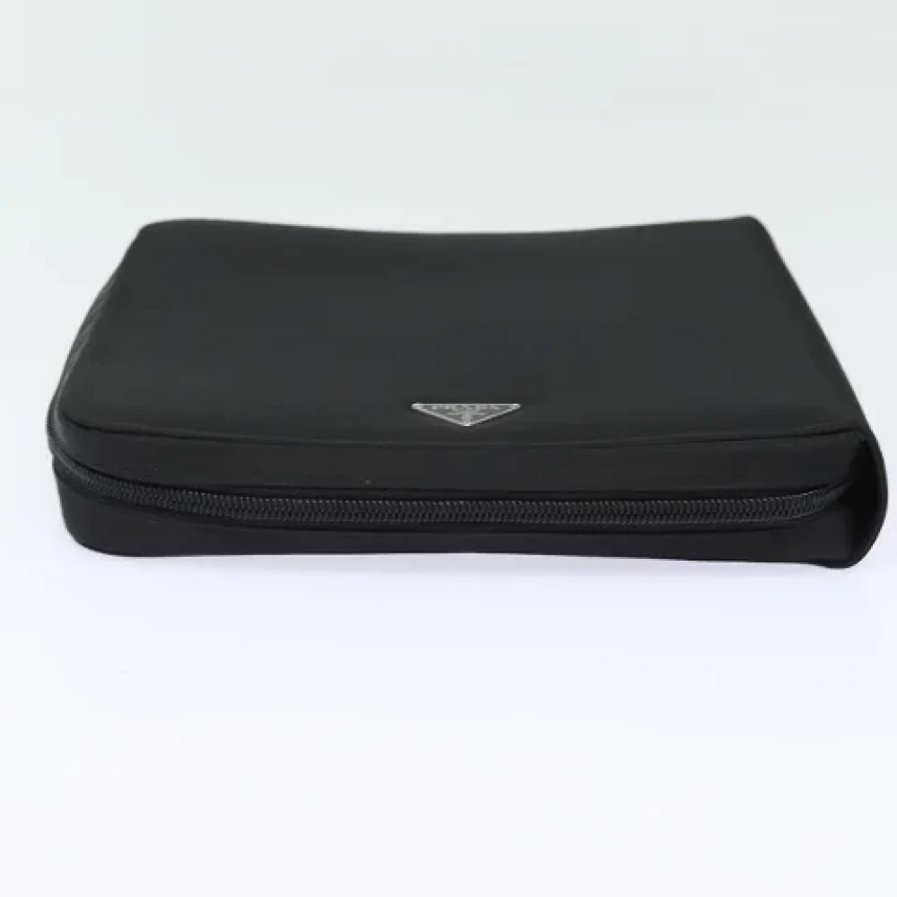 Prada Vintage Pre-owned Nylon pouches Black Dames