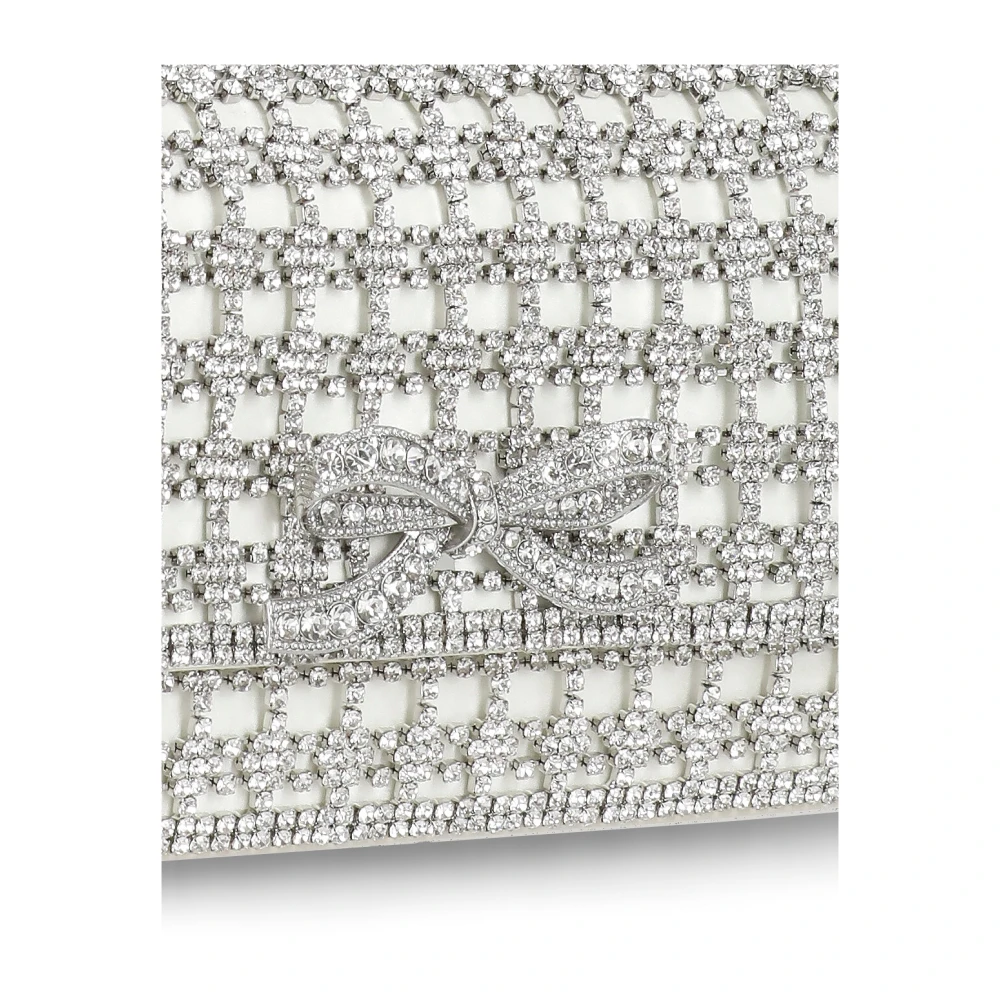 Self Portrait Strass Boog Schoudertas Beige Dames