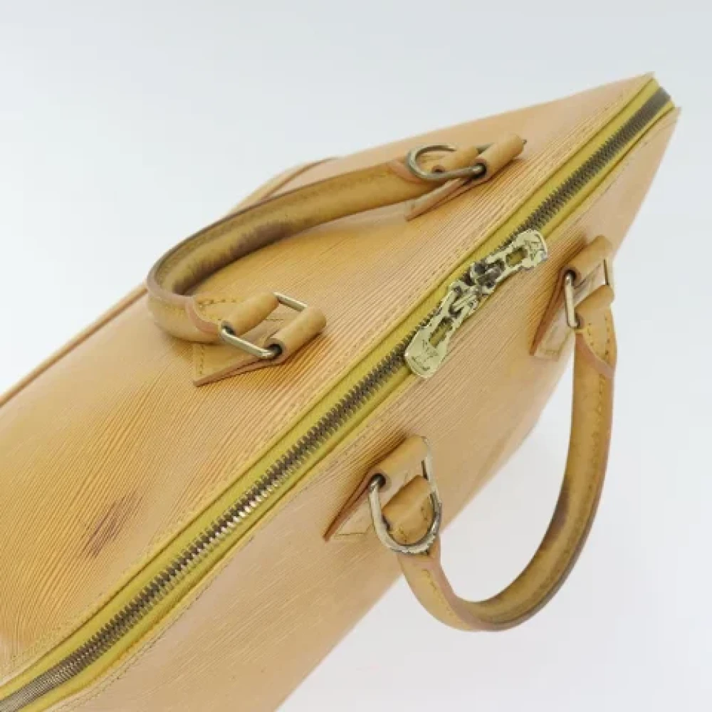 Louis Vuitton Vintage Pre-owned Leather handbags Yellow Dames