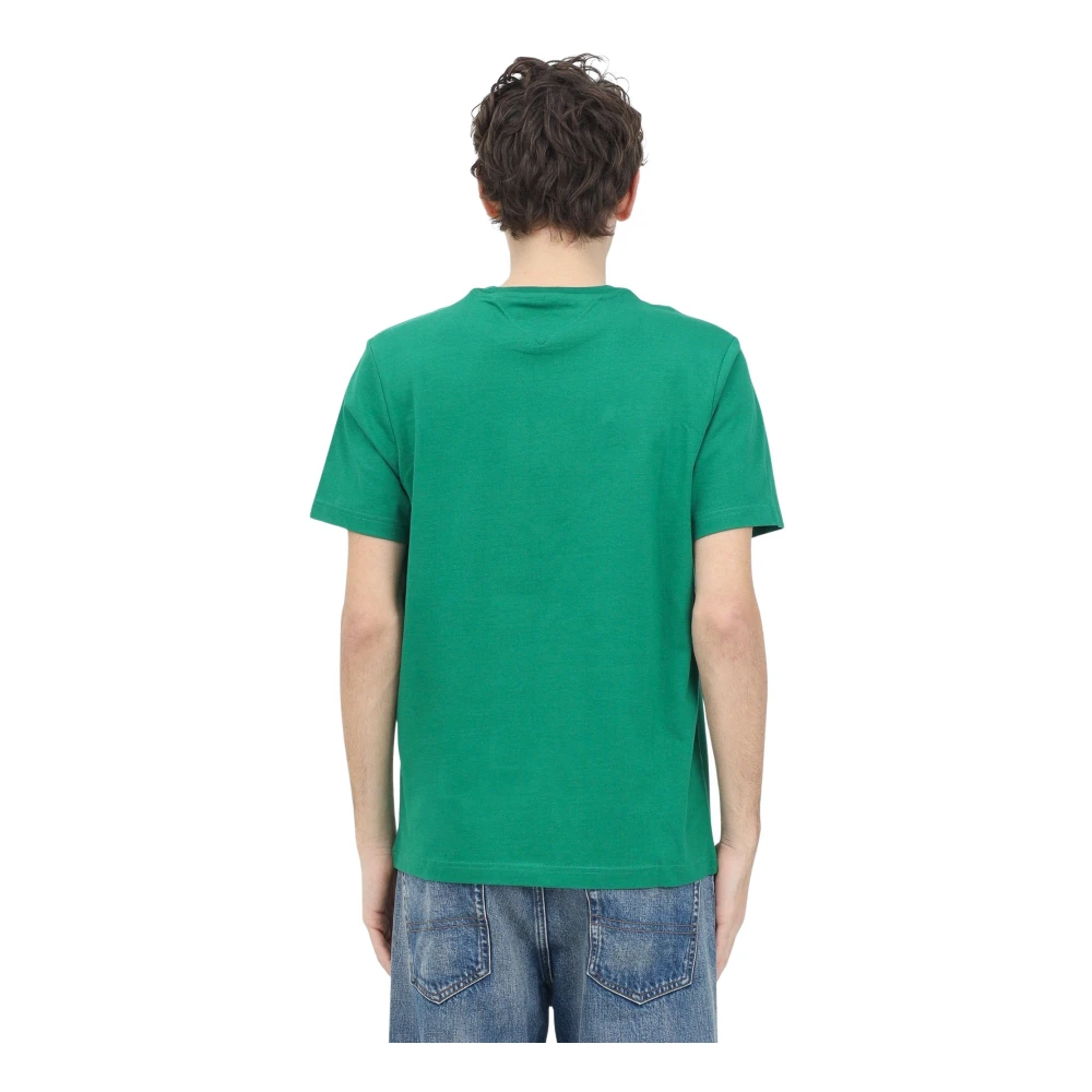Tommy Hilfiger Groene T-shirt met Logodetail Green Heren