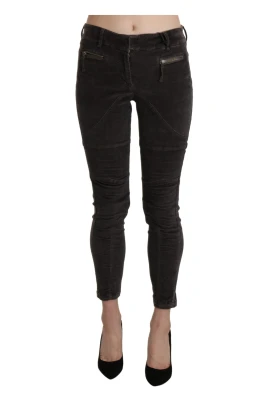 Capri Cropped Mid Waist Pants